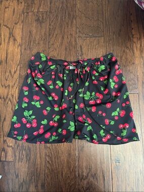 Pinup Couture rockabilly Cherry print swimsuit wrap coverup